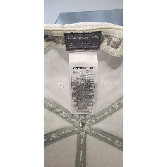 Cobra King LTD Baseball Cap Hat Men's L/XL White Fitted - Picture 5 of 5